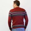 Alpaka Pullover Fair Trade weinrot