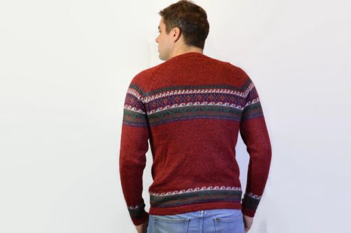 Alpaka Pullover Fair Trade weinrot