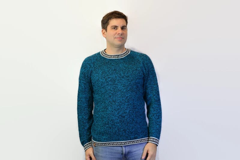 Alpaka Pullover Inkamuster türkis Alpaka Pullover Inkamuster türkis