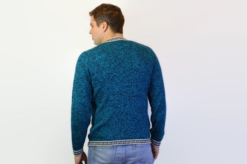 Alpaka Pullover Inkamuster türkis Alpaka Pullover Inkamuster türkis