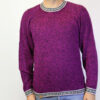 Alpaka Pullover Inkamuster violett