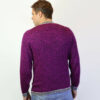 Alpaka Pullover Inkamuster violett