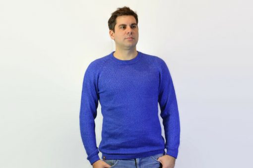 Alpaka Pullover Uncolor blau