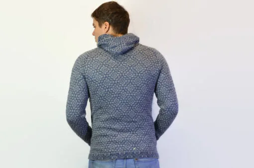 Alpaka Strickjacke Andenkreuz grau Variante 3