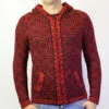 Alpaka Strickjacke Andenkreuz rot Variante 3