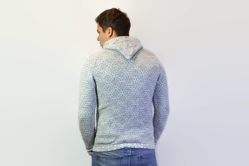 Alpaka Strickjacke Andenkreuz weiß Variante 4 Alpaka Strickjacke Andenkreuz weiß Variante 4