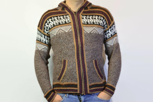 Strickjacke Atahulapaza braun