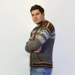 Strickjacke Atahulapaza braun