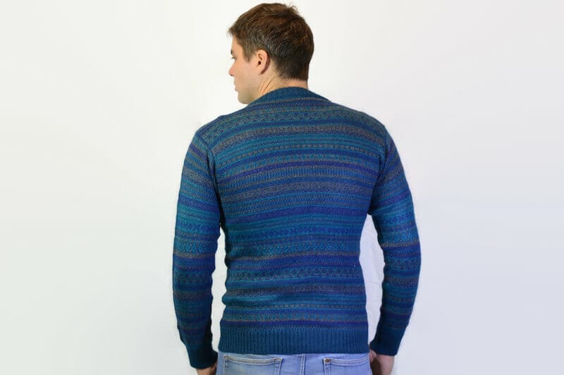 Alpaka Strickjacke Yaura blau Alpaka Strickjacke Yaura blau