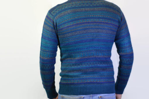 Alpaka Strickjacke Yaura blau