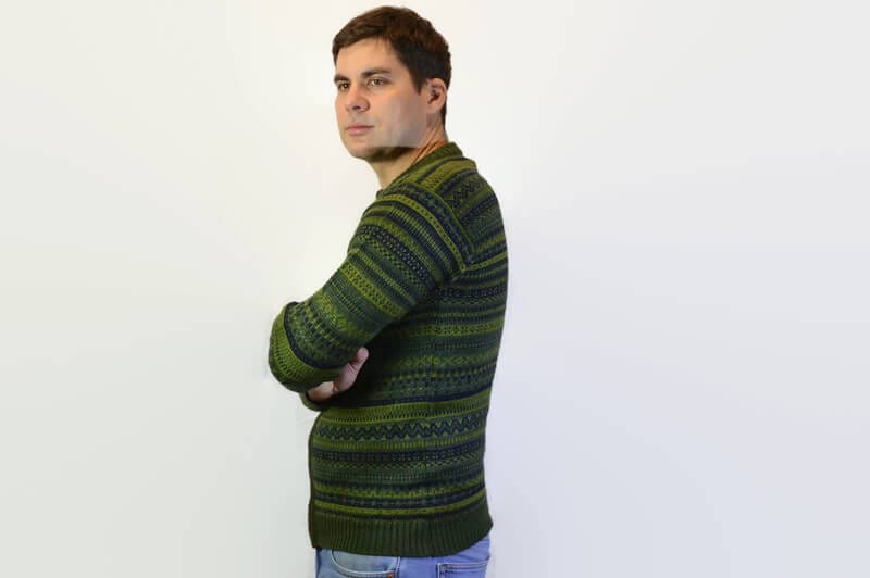 Alpaka Strickjacke Yaura grün Alpaka Strickjacke Yaura grün