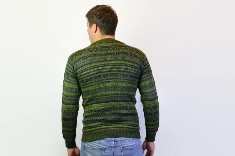 Alpaka Strickjacke Yaura grün Alpaka Strickjacke Yaura grün