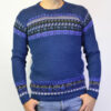 Alpaka Sweater blau