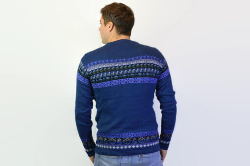 Alpaka Sweater blau