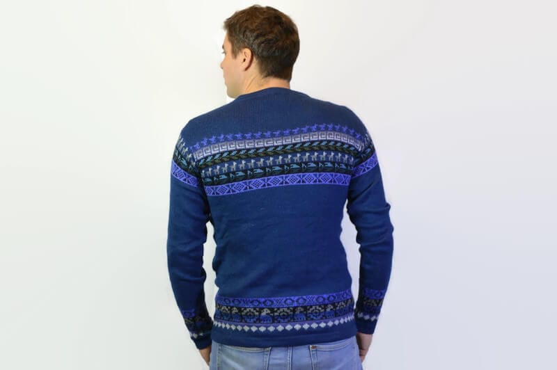 Alpaka Sweater blau Alpaka Sweater blau