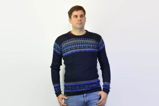 Alpaka Sweater dunkelblau