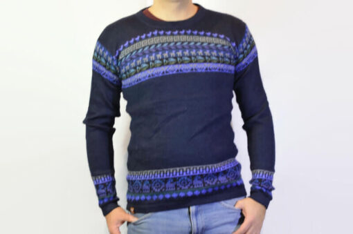 Alpaka Sweater dunkelblau