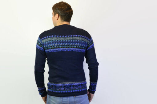 Alpaka Sweater dunkelblau