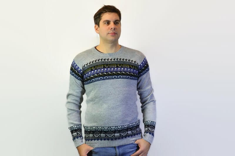 Alpaka Sweater hellgrau Alpaka Sweater hellgrau