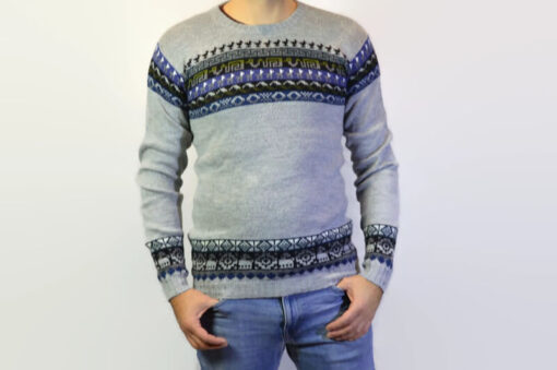 Alpaka Sweater hellgrau