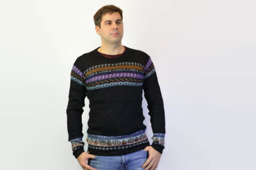 Alpaka Sweater schwarz