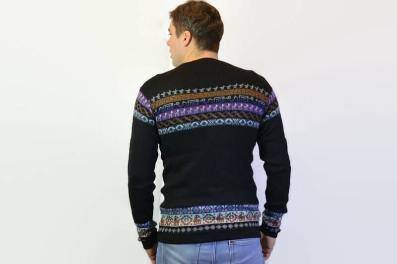 Alpaka Sweater schwarz Alpaka Sweater schwarz