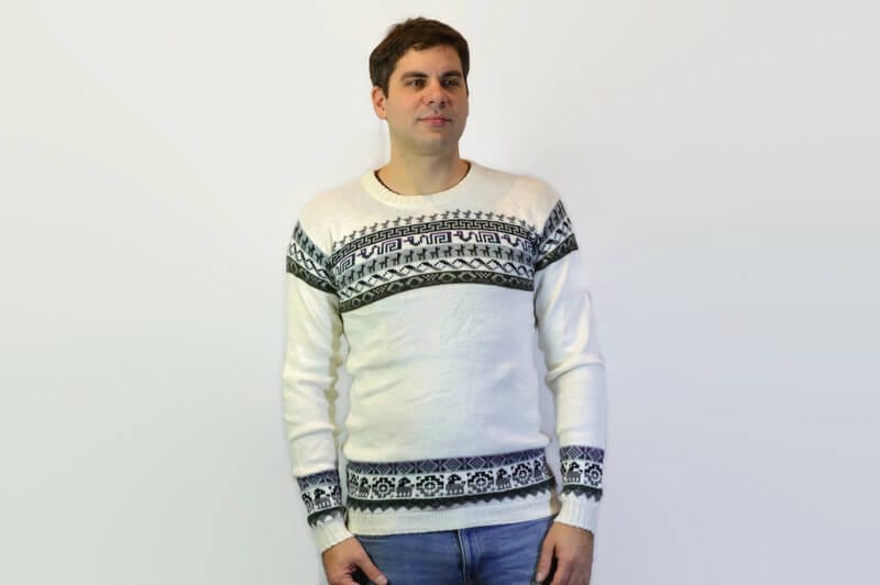 Alpaka Sweater weiß Alpaka Sweater weiß