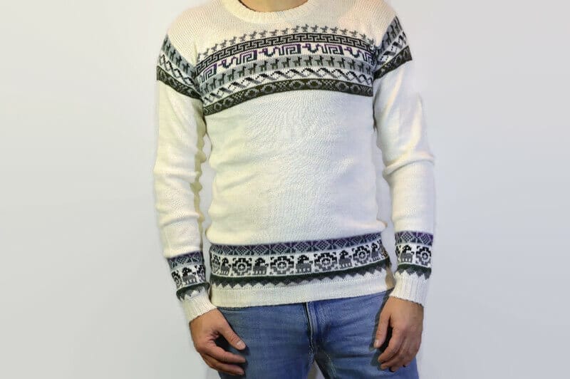 Alpaka Sweater weiß Alpaka Sweater weiß