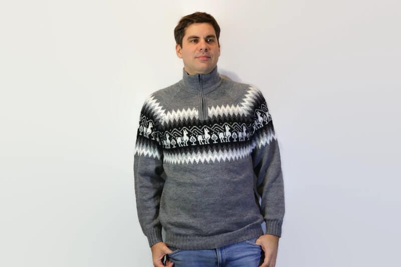 Alpaka Pullover Traditionell Variante 2