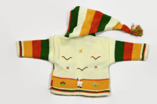 Kinderstrickjacke Schneemann Gr. 74-80 Variante 1