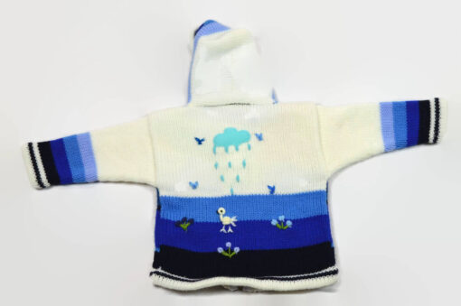 Kinderstrickjacke Schneemann Gr. 74-80 Variante 2