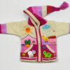 Kinderstrickjacke Schneemann Gr. 74-80 Variante 3