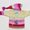 Kinderstrickjacke Schneemann Gr. 74-80 Variante 3