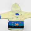 Kinderstrickjacke Schneemann Gr. 86-92 Variante 1