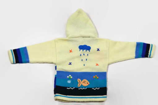 Kinderstrickjacke Schneemann Gr. 86-92 Variante 1