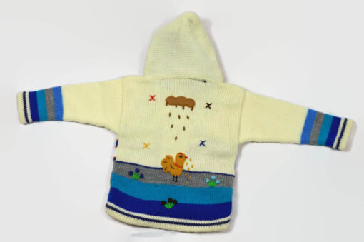 Kinderstrickjacke Schneemann Gr. 86-92 Variante 2