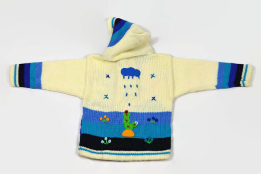 Kinderstrickjacke Schneemann Gr. 86-92 Variante 3