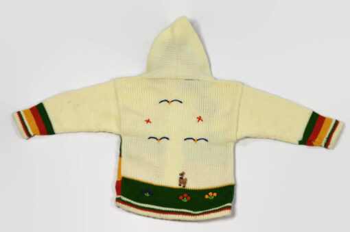 Kinderstrickjacke Schneemann Gr. 98-104 Variante 2