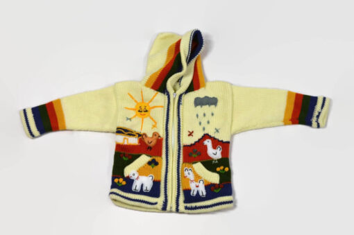 Kinderstrickjacke Schneemann Gr. 98-104 Variante 4