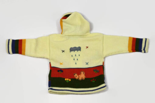 Kinderstrickjacke Schneemann Gr. 98-104 Variante 4