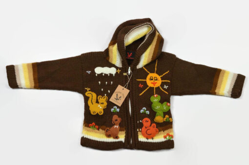 Kinderstrickjacke Brauner Bär Gr 74-80 Variante 1