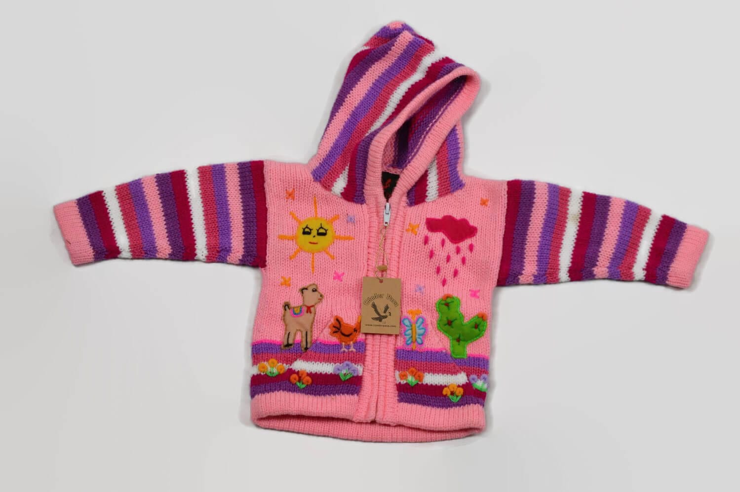 Kinderstrickjacke Rosa Traum Gr. 74-80 Variante 1 Kinderstrickjacke Rosa Traum Gr. 74-80 Variante 1