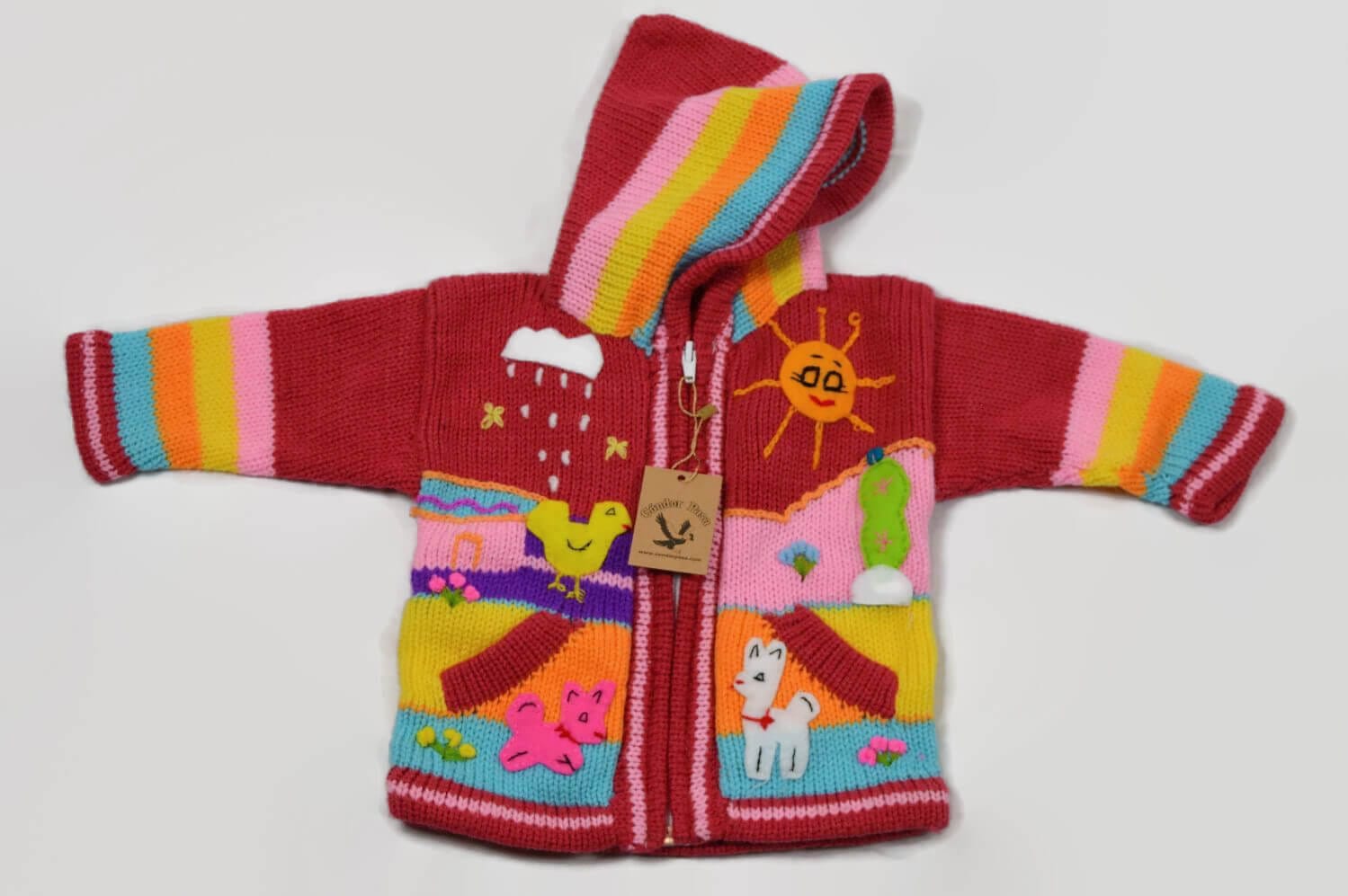 Kinderstrickjacke Rosa Traum Gr. 74-80 Variante 2 Kinderstrickjacke Rosa Traum Gr. 74-80 Variante 2