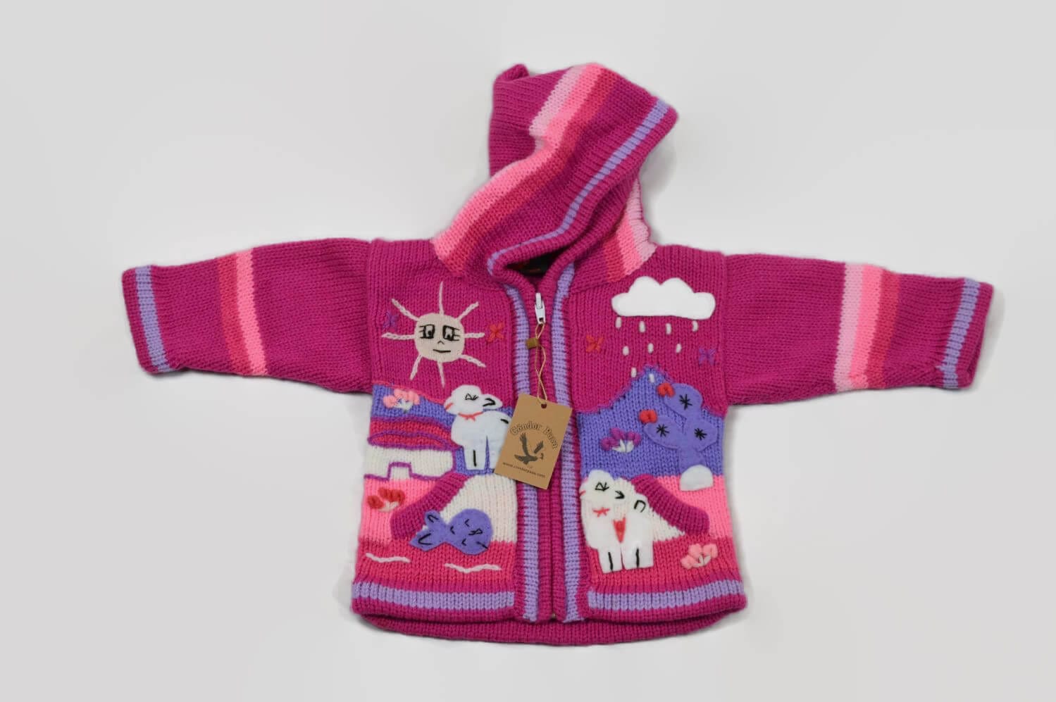 Kinderstrickjacke Rosa Traum Gr. 74-80 Variante 4 Kinderstrickjacke Rosa Traum Gr. 74-80 Variante 4
