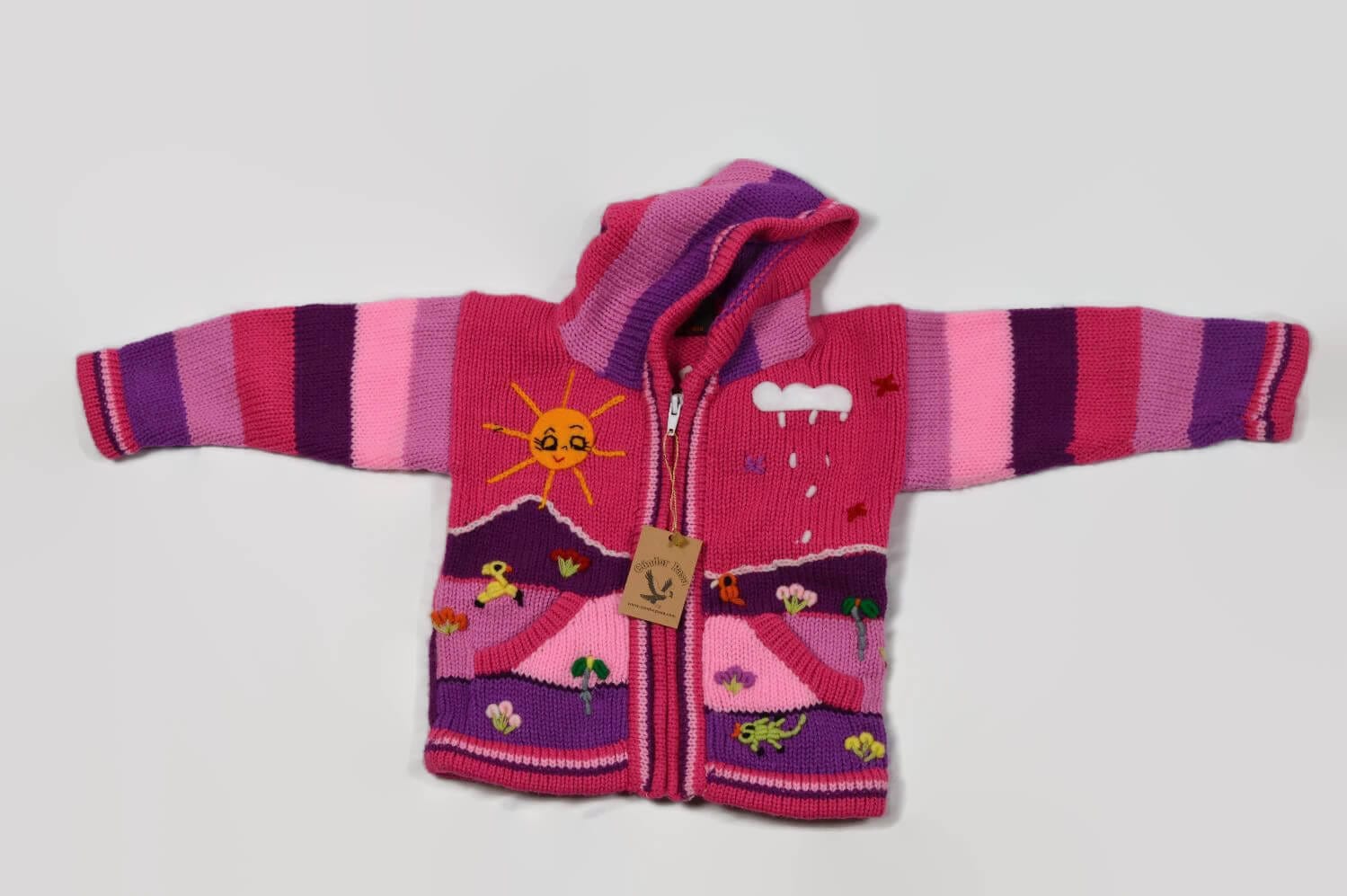 Kinderstrickjacke Rosa Traum Gr. 86-92 Variante 1 Kinderstrickjacke Rosa Traum Gr. 86-92 Variante 1