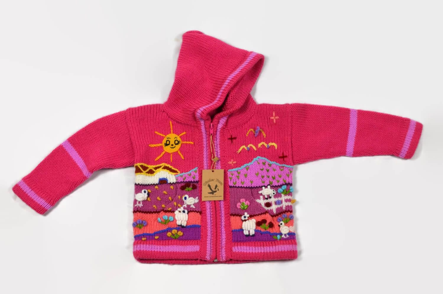 Kinderstrickjacke Rosa Traum Gr. 86-92 Variante 2 Kinderstrickjacke Rosa Traum Gr. 86-92 Variante 2