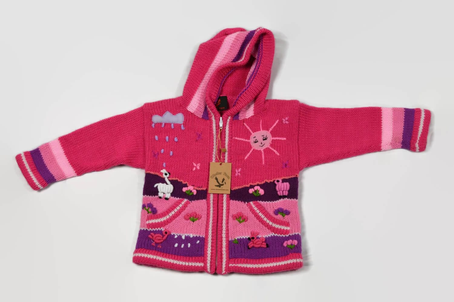 Kinderstrickjacke Rosa Traum Gr. 86-92 Variante 4 Kinderstrickjacke Rosa Traum Gr. 86-92 Variante 4
