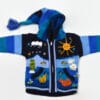 Kinderstrickjacke Blaue Eiswelt Gr. 74-80 Variante 1 Kinderstrickjacke Blaue Eiswelt Gr. 74-80 Variante 1