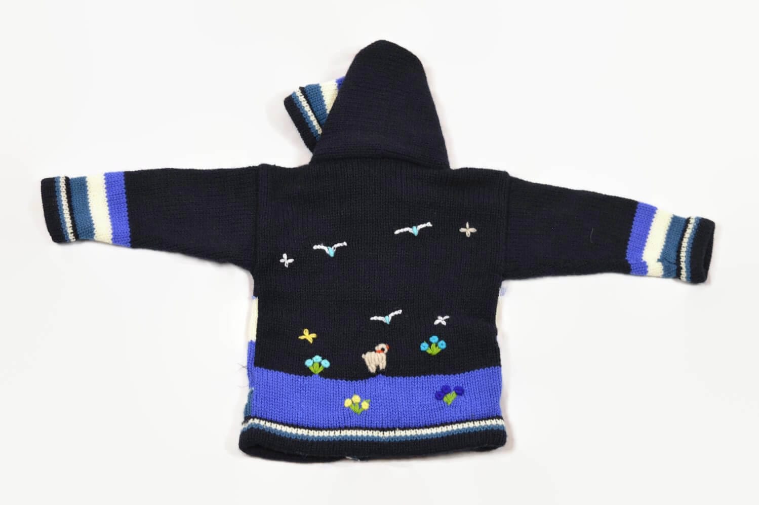 Kinderstrickjacke Blaue Eiswelt Gr. 74-80 Variante 4 Kinderstrickjacke Blaue Eiswelt Gr. 74-80 Variante 4