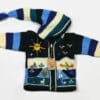 Kinderstrickjacke Blaue Eiswelt Gr. 74-80 Variante 6 Kinderstrickjacke Blaue Eiswelt Gr. 74-80 Variante 6